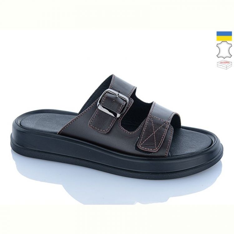 Купить Шлепанцы Sali 10 шоколад к чор-п. на obuv-plus.com.ua