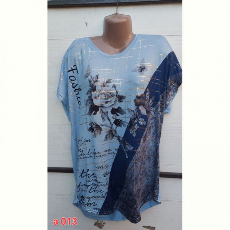 Купить Футболка Sport style A013 l.blue на obuv-plus.com.ua