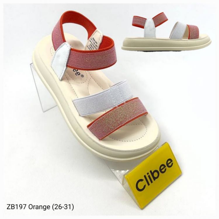 Купить Босоножки Clibee Apa-ZB197 orange на obuv-plus.com.ua