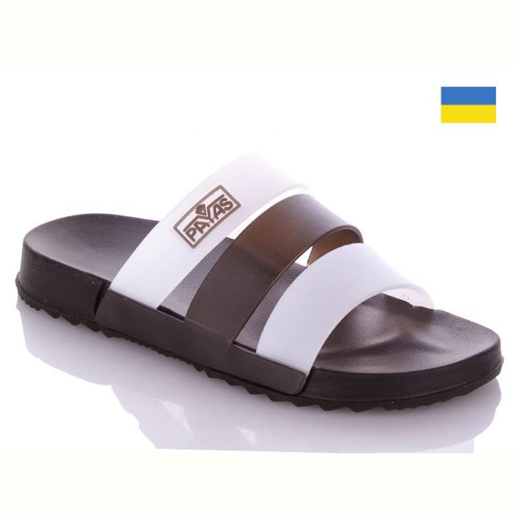 Купить Шлепанцы Payas Payas М силик бел-черн на obuv-plus.com.ua