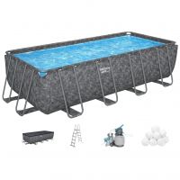 Купить 561KA Каркасний басейн Bestway, 549 х 274 х 132 см (6 056 л/год, сходи, тент) на obuv-plus.com.ua