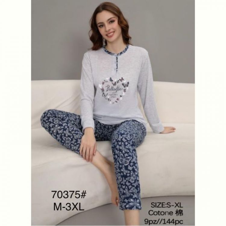 Купить Пижама Brilliant B70375 grey на obuv-plus.com.ua