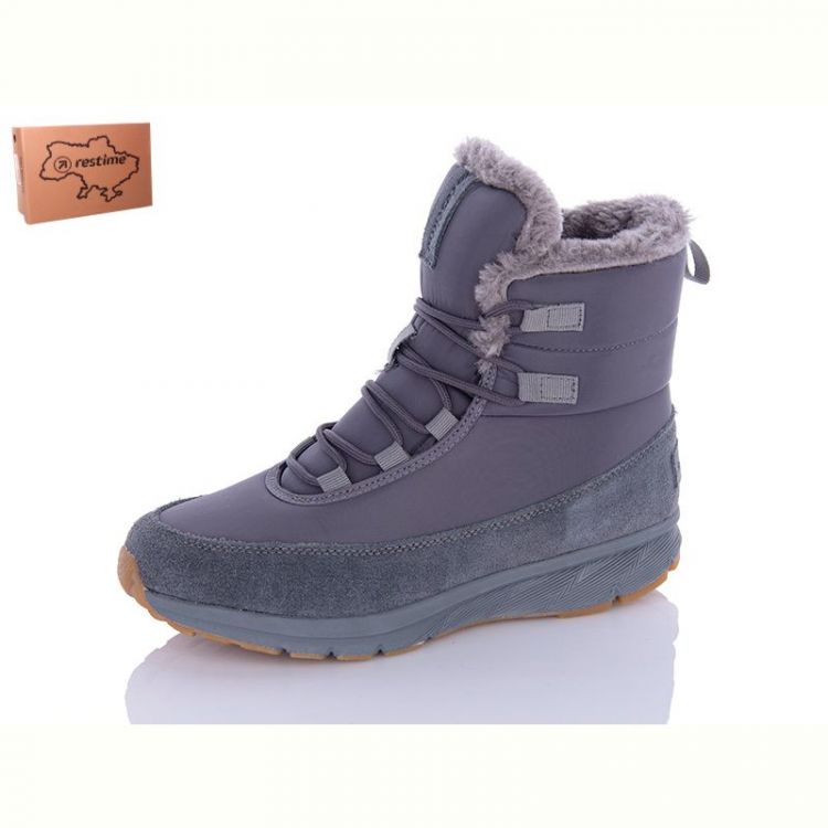 Купить Ботинки Restime TWZ23236 grey на obuv-plus.com.ua