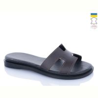 Купить Шлепанцы Sali 501 коричневий к чор-п. на obuv-plus.com.ua