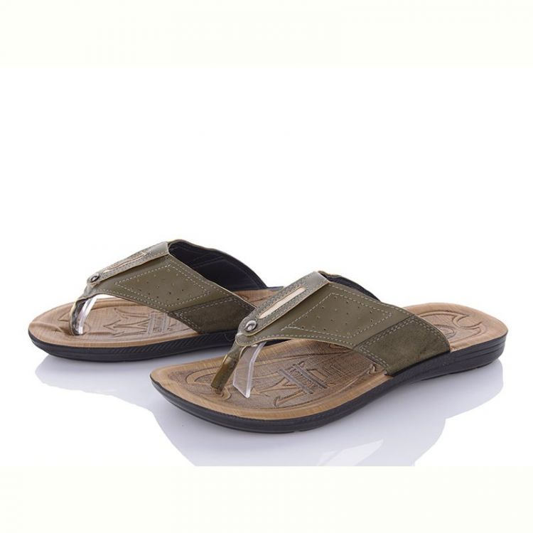 Купить Шлепанцы Oskar B5013E khaki на obuv-plus.com.ua