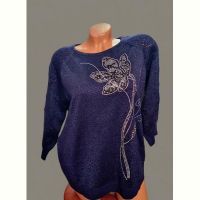 Купить Свитер Julia JL1027 navy на obuv-plus.com.ua