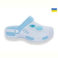 Купить Кроксы Gipanis CD48 білий-бірюза на obuv-plus.com.ua