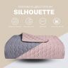 Купить Покрывало на кровать двустороннее 220х240 см IDEIA Silhouette + 2 декоративные подушки 50х50 см с вышивкой, стёганый комплект на obuv-plus.com.ua