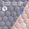 Купить Покрывало на кровать двустороннее 220х240 см IDEIA Silhouette + 2 декоративные подушки 50х50 см с вышивкой, стёганый комплект на obuv-plus.com.ua