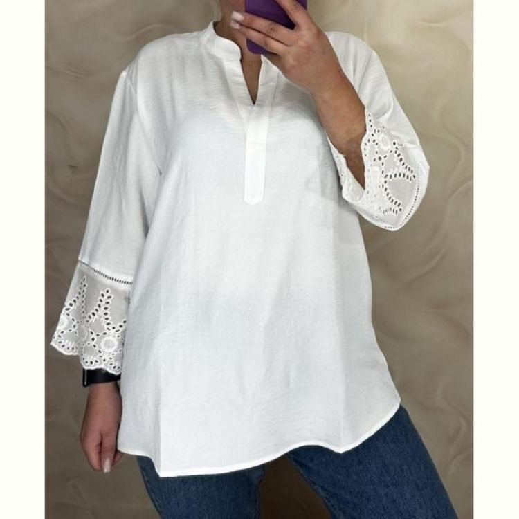 Купить Блузка LeVisha 26106 white на obuv-plus.com.ua