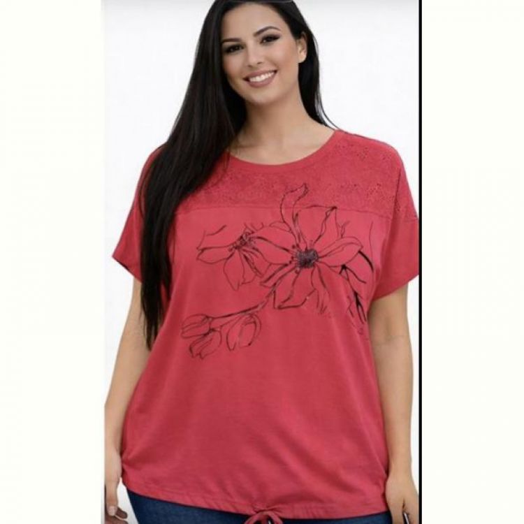 Купить Футболка Elena&Vika 26013 red на obuv-plus.com.ua