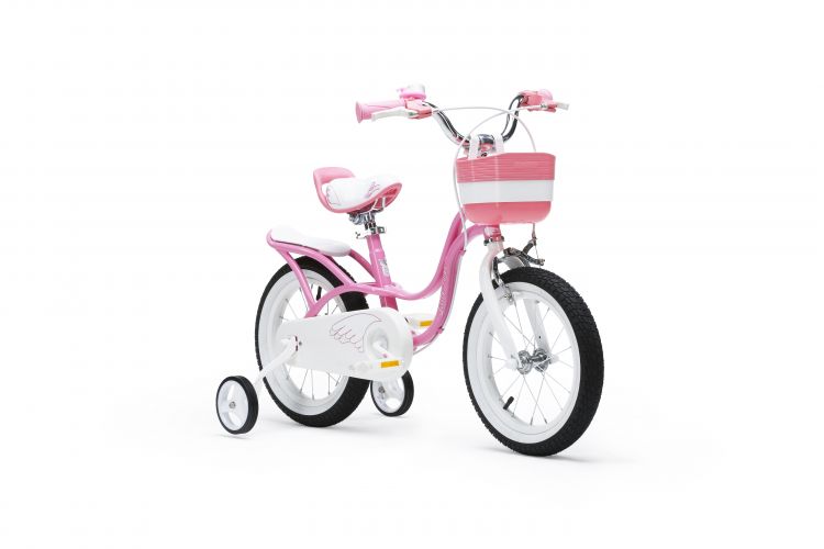 Купить Дитячий велосипед Royal Baby Little Swan Steel RB16-18 РОЖЕВИЙ на obuv-plus.com.ua