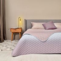Купить Покрывало на кровать Silhouette 240x260 IDEIA двухстороннее прочная стежка ткани антиаллергенное волокно на obuv-plus.com.ua