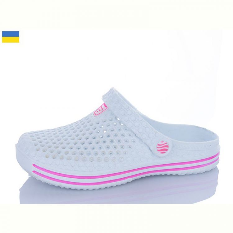 Купить Кроксы Олимп Olimp L106 білий на obuv-plus.com.ua
