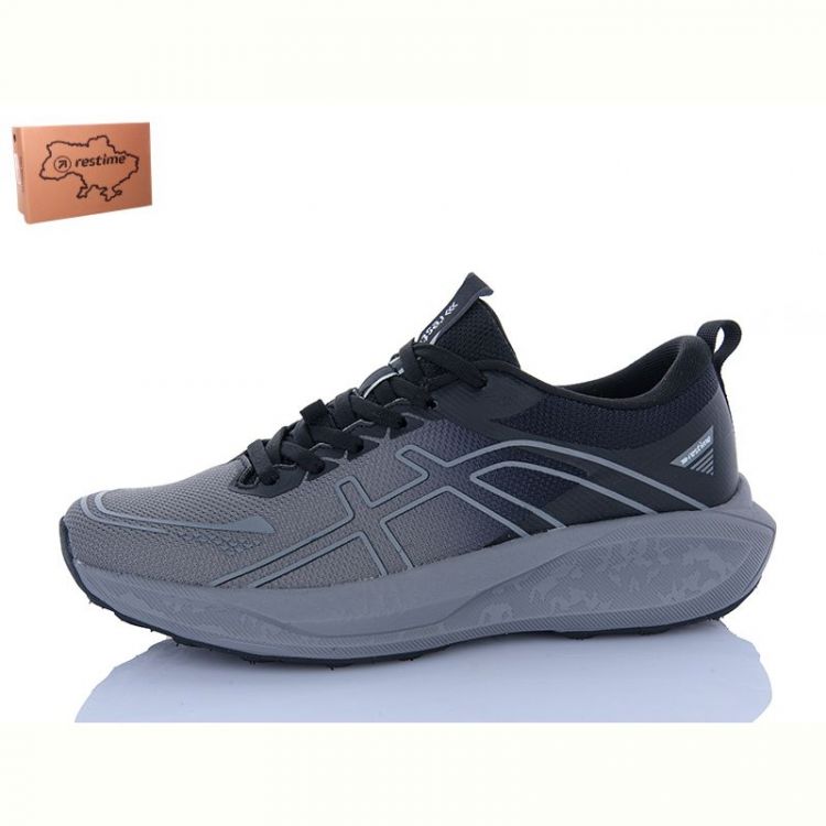 Купить Кроссовки Restime AML26711 grey-black на obuv-plus.com.ua
