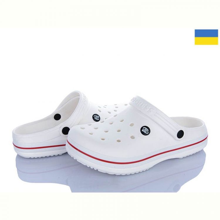 Купить Кроксы Progress 224 білий на obuv-plus.com.ua