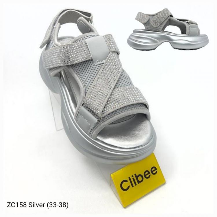Купить Босоножки Clibee Apa-ZC158 silver на obuv-plus.com.ua