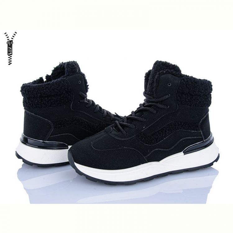 Купить Ботинки Baolikang 8712 black на obuv-plus.com.ua