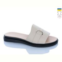 Купить Шлепанцы Sali 4415 бежевий к чор-п. на obuv-plus.com.ua