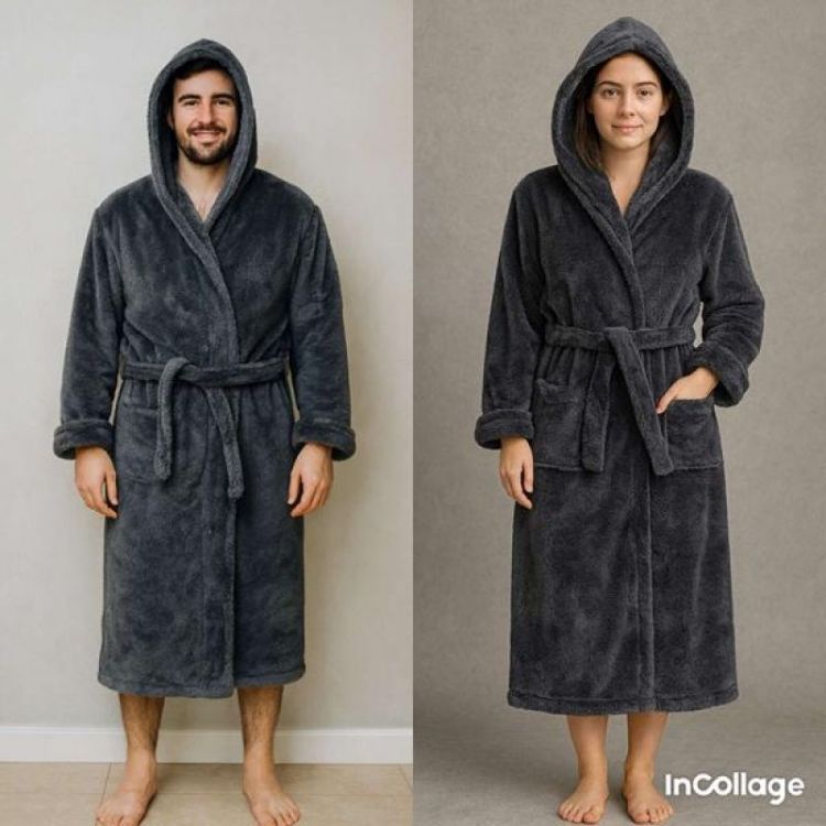 Купить Халат Fili Wear FW1572 d.grey на obuv-plus.com.ua