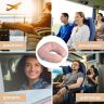 Купить Подушка рогалик для путешествий ТМ IDEIA Travel 32х32 см беж на obuv-plus.com.ua
