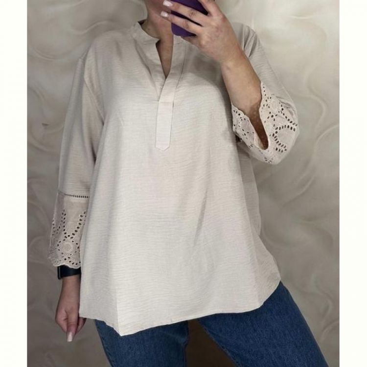 Купить Блузка LeVisha 26106 beige на obuv-plus.com.ua